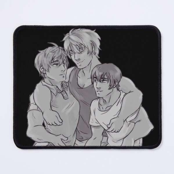 Item preview, The College Trio - Grayscale Hug designed and sold by AstralRavens.