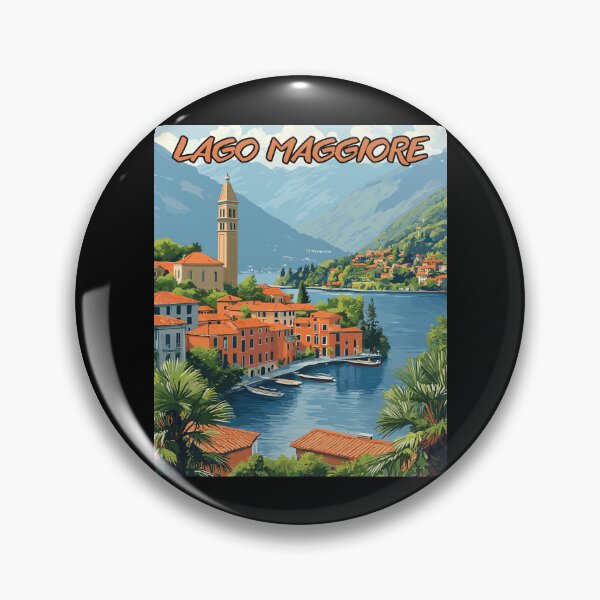 Item preview, Lago Maggiore, Italia Vintage Art Travel Landscape designed and sold by MaateoDesign.