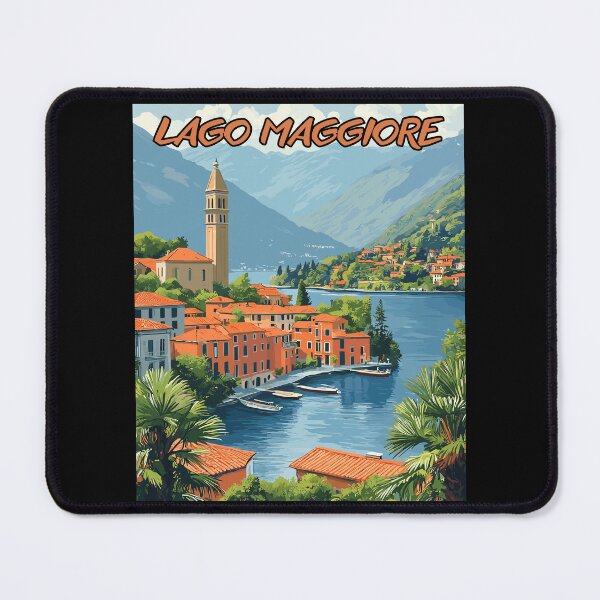 Item preview, Lago Maggiore, Italia Vintage Art Travel Landscape designed and sold by MaateoDesign.