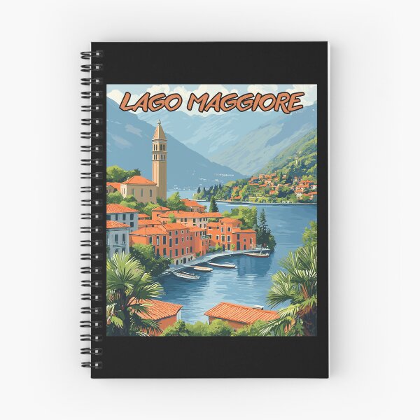 Item preview, Lago Maggiore, Italia Vintage Art Travel Landscape designed and sold by MaateoDesign.