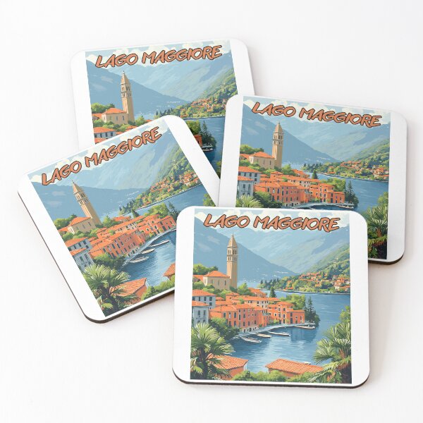 Item preview, Lago Maggiore, Italia Vintage Art Travel Landscape designed and sold by MaateoDesign.