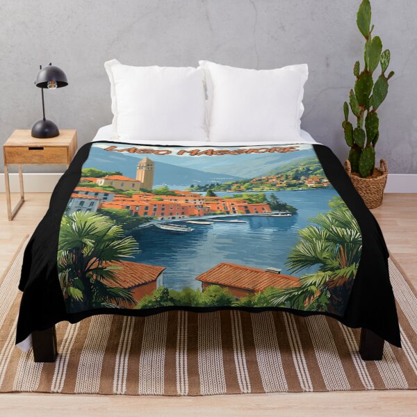 Item preview, Lago Maggiore, Italia Vintage Art Travel Landscape designed and sold by MaateoDesign.