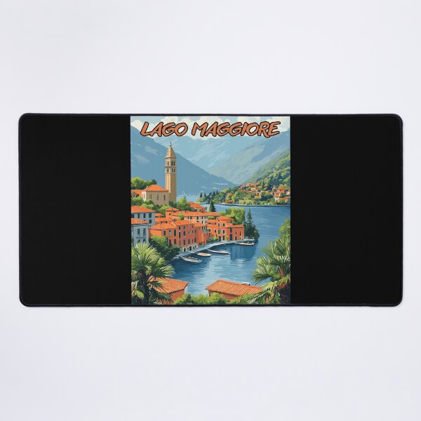 Item preview, Lago Maggiore, Italia Vintage Art Travel Landscape designed and sold by MaateoDesign.