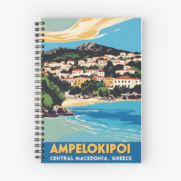 Item preview, Ampelokipoi Central Macedonia Greece Vintage Travel Retro Tourism designed and sold by TravelersGems.