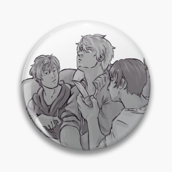 Item preview, The College Trio - Grayscale Affectionate Threat designed and sold by AstralRavens.