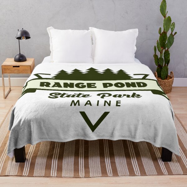 Item preview, Range Pond State Park Maine Trees And Ribbon designed and sold by bivenart.