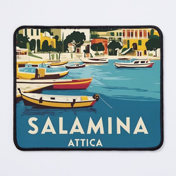Item preview, Salamina Attica Greece Vintage Travel Retro Tourism designed and sold by TravelersGems.