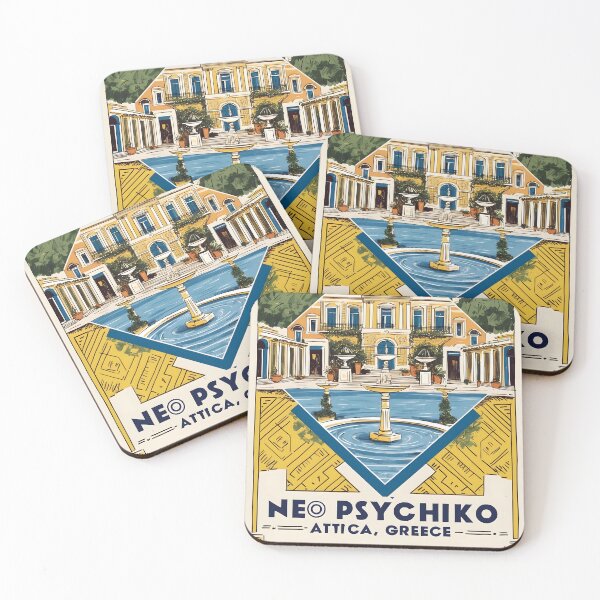 Item preview, Neo Psychiko Attica Greece Vintage Travel Retro Tourism designed and sold by TravelersGems.