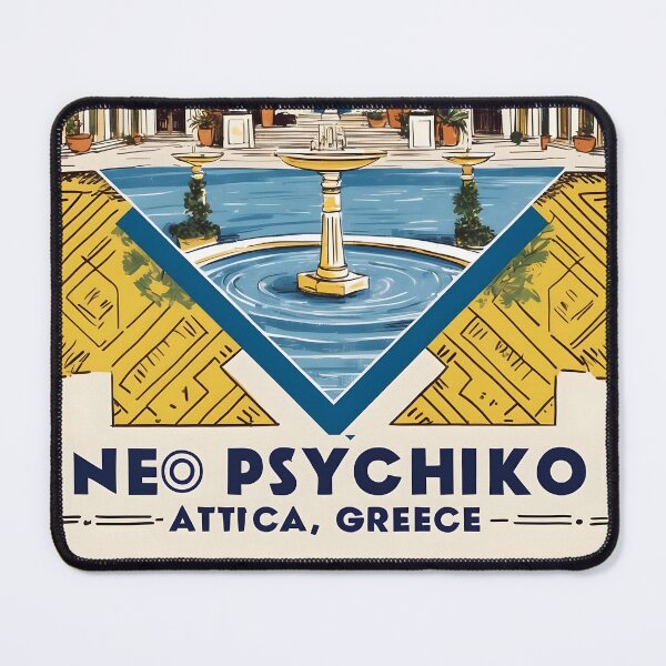 Item preview, Neo Psychiko Attica Greece Vintage Travel Retro Tourism designed and sold by TravelersGems.