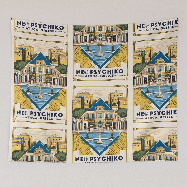 Item preview, Neo Psychiko Attica Greece Vintage Travel Retro Tourism designed and sold by TravelersGems.