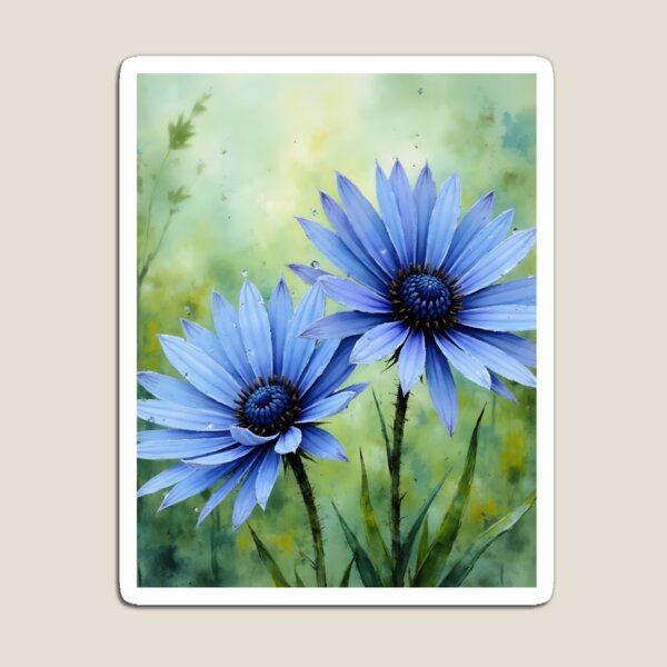 Item preview, Dew-Kissed Blue Petals designed and sold by BlackvaleDigital.
