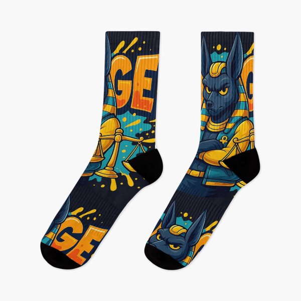 Item preview, Anubis Streetwear "JUDGE" | Egyptian God Urban Art Design designed and sold by ZartyDesigns.