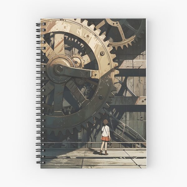 Item preview, Giant Gears Girl Watching Clockwork Mystery designed and sold by Ledsor.