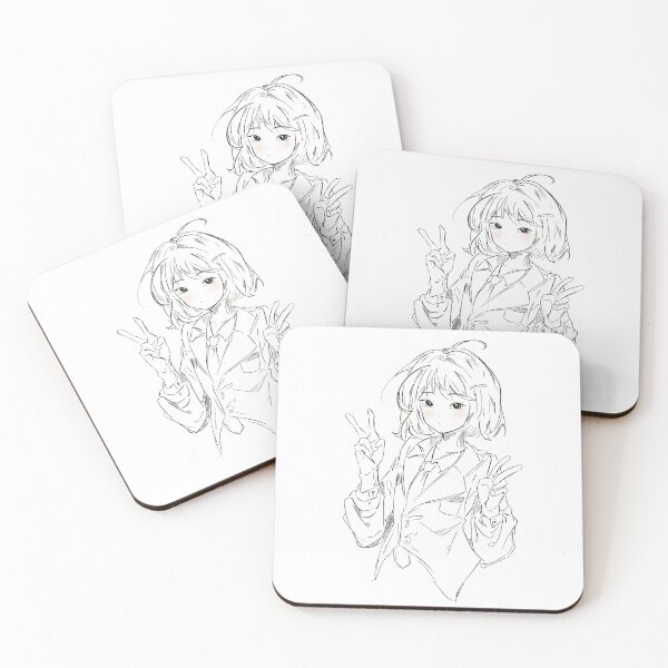 Item preview, Peace Out Senpai – Anime Line Art Vibes Only designed and sold by Pink&Blue  @pink.and.blue_studio.