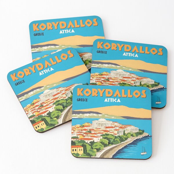 Item preview, Korydallos Thessaly Greece Vintage Travel Retro Tourism designed and sold by TravelersGems.