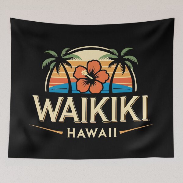 Item preview, Waikiki - Hawaii  designed and sold by GoodOldVintage.