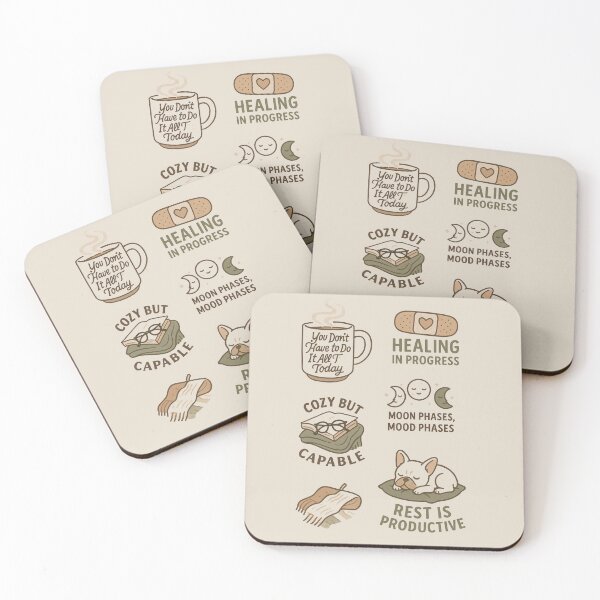 Item preview, Cozy Comeback - Motivational & Mental Wellness Sticker Pack designed and sold by MysticMagpie.
