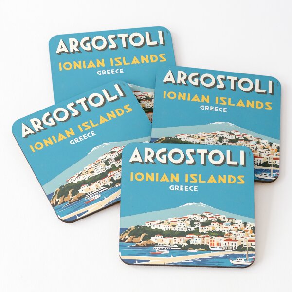 Item preview, Argostoli Ionian Islands Greece Vintage Travel Retro Tourism designed and sold by TravelersGems.