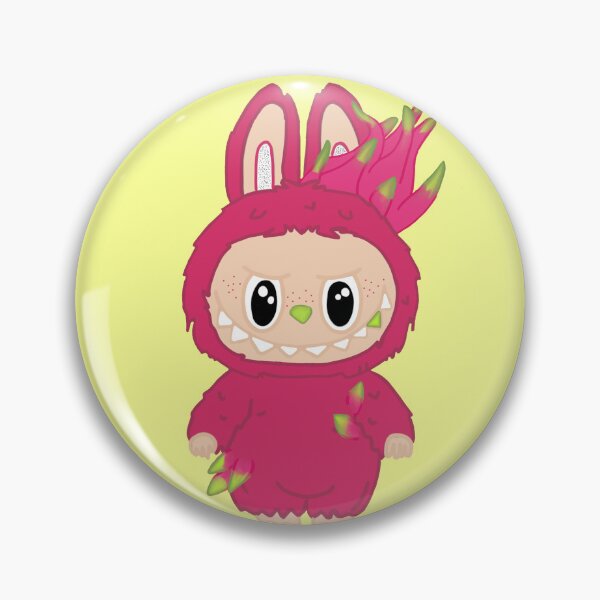 Item preview, dragonfruit labubu designed and sold by ChaosKittenArt.