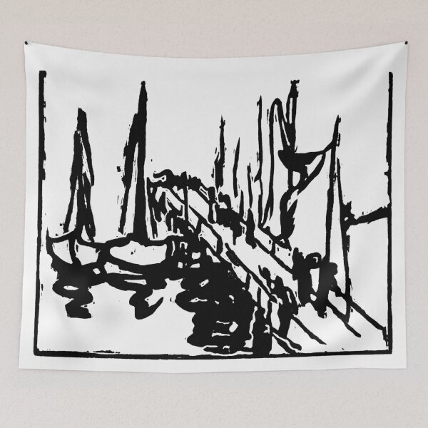 Item preview, Fishing Vessels in Harbour 2 designed and sold by nathansonart.