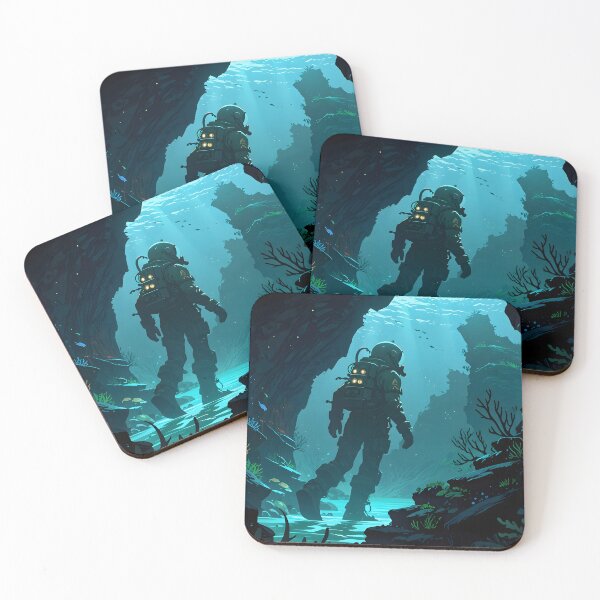 Item preview, Deep Sea Diver Ocean Abyss Explore designed and sold by Ledsor.