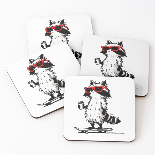 Item preview, Radical Raccoon on a Skateboard designed and sold by Ronny-Owiso.