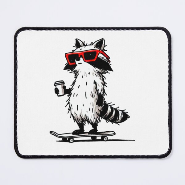 Item preview, Radical Raccoon on a Skateboard designed and sold by Ronny-Owiso.