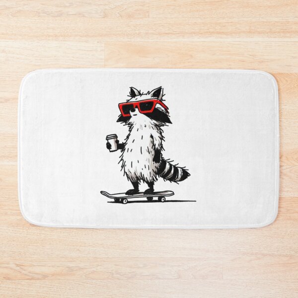 Item preview, Radical Raccoon on a Skateboard designed and sold by Ronny-Owiso.