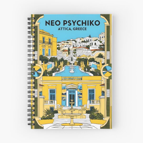 Item preview, Neo Psychiko Attica Greece Vintage Travel Retro Tourism designed and sold by TravelersGems.