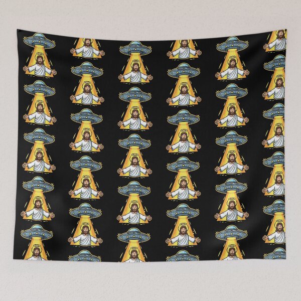 Item preview, Funny Alien Abduction Cartoon - Humorous UFO Design designed and sold by Tw1nsAIArt.