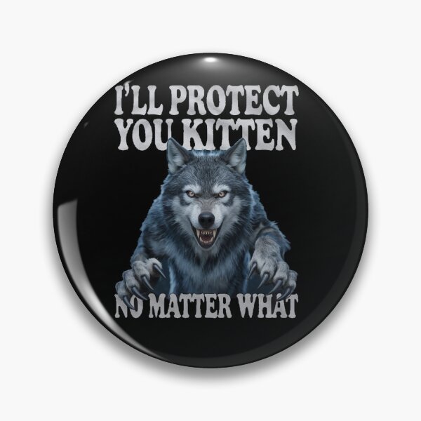 Item preview, Wolf meme kitten designed and sold by CandyVenom.