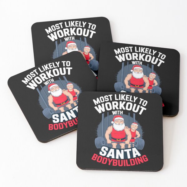 Item preview, Most Likely To WorkOut With Santa Bodybuilding designed and sold by box-artshop.