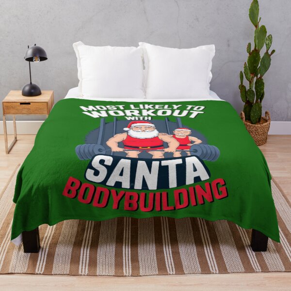 Item preview, Most Likely To WorkOut With Santa Bodybuilding designed and sold by box-artshop.