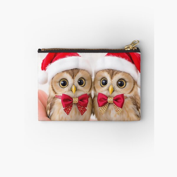 Item preview, Christmas Owls Standing in the Palm of a Hand designed and sold by acceleratorhams.