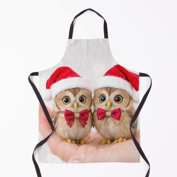 Item preview, Christmas Owls Standing in the Palm of a Hand designed and sold by acceleratorhams.