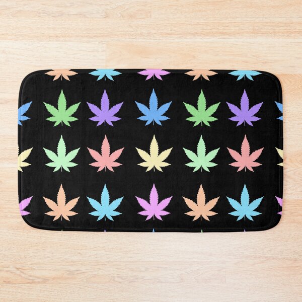 Item preview, Marijuana Cannabis Leaf Sticker Pack - Pastels on Black designed and sold by MysticMagpie.