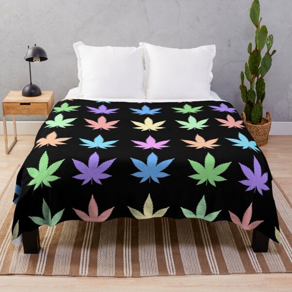 Item preview, Marijuana Cannabis Leaf Sticker Pack - Pastels on Black designed and sold by MysticMagpie.
