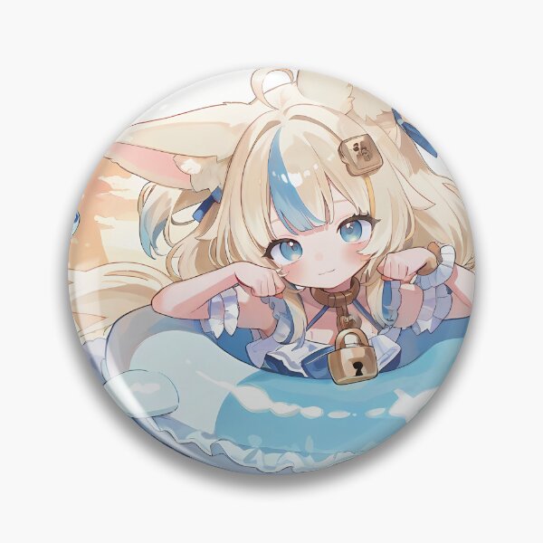 Item preview, Sameko Saba Ocean Vibes - Virtual Mermaid Girl Fan Art designed and sold by Eaterweal.