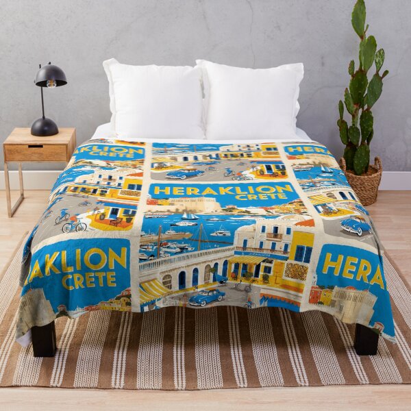 Item preview, Heraklion Crete Greece Vintage Travel Retro Tourism designed and sold by TravelersGems.