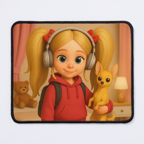 Item preview, 3D girl and her puppies designed and sold by RossyCreaciones.