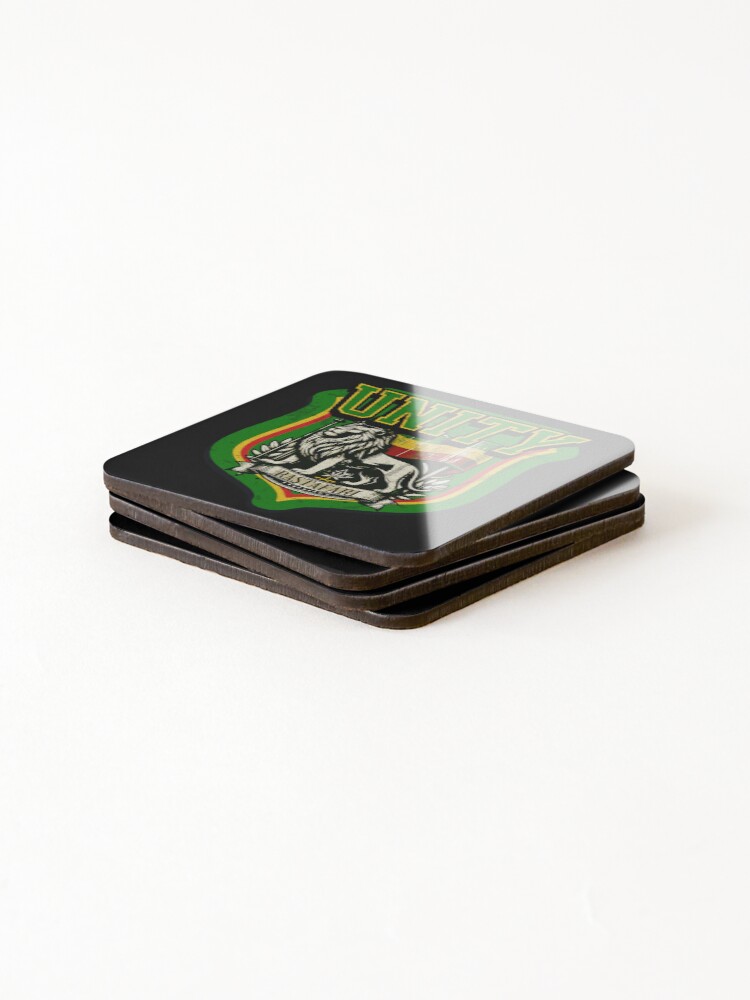 Thumbnail 4 of 5, Coasters (Set of 4), Unity Rastafari designed and sold by SavvyEarth.
