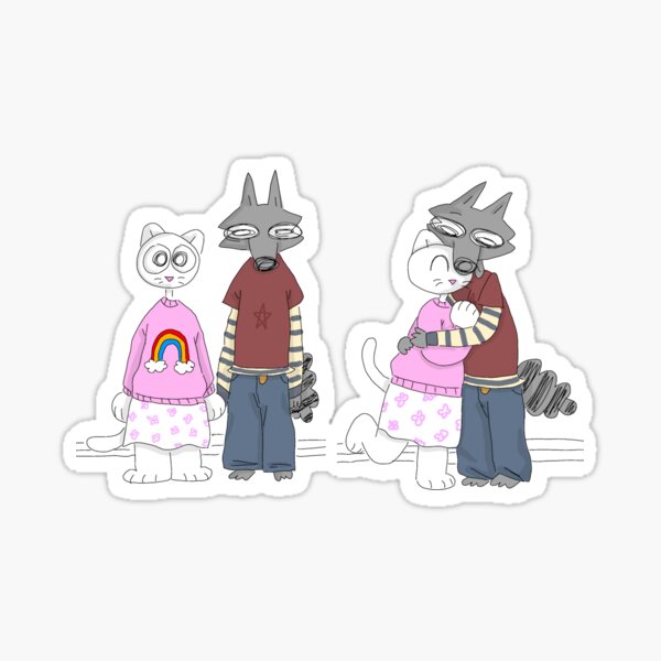 Item preview, Billie and Mittens Love Each Other!  designed and sold by alexcreatesart.