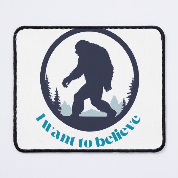 Aperçu de l'œuvre Je veux croire à la silhouette de Bigfoot créée et vendue par FabcoDesign.