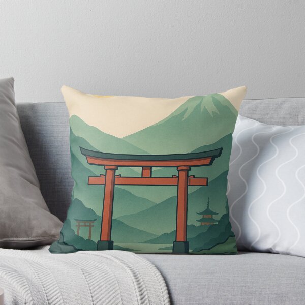 Item preview, Torii tra le Montagne – Giappone Minimalista designed and sold by TsunamyPrints.