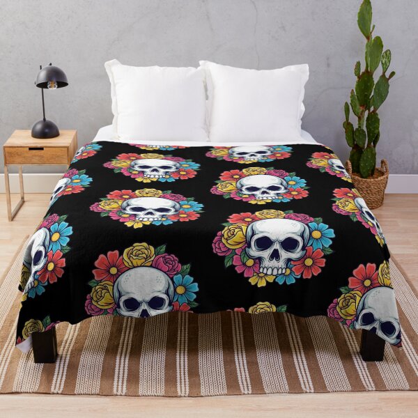 Item preview, Flowers and Skull | Elegant and Edgy Life-and-Death Inspired Graphic designed and sold by Tw1nsAIArt.