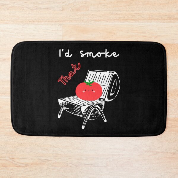 Item preview, I’d Smoke That – Funny Tomato BBQ Pun designed and sold by baskamade.