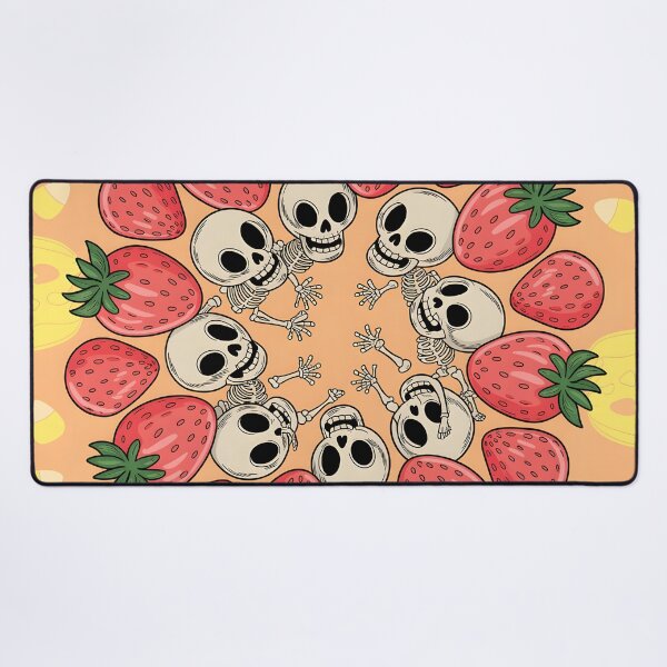 Item preview, Summerween Pattern Strawberry Skulls designed and sold by WhimsicalThredz.