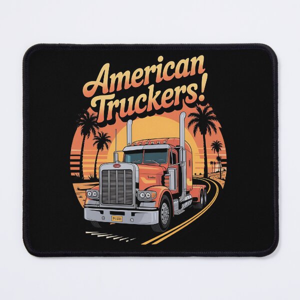 Item preview, American truckers - Highway truck - Keep trucking - Chrome dreams - Asphalt cowboy - Truck stop - Truck driver - American trucking designed and sold by JansenGS.