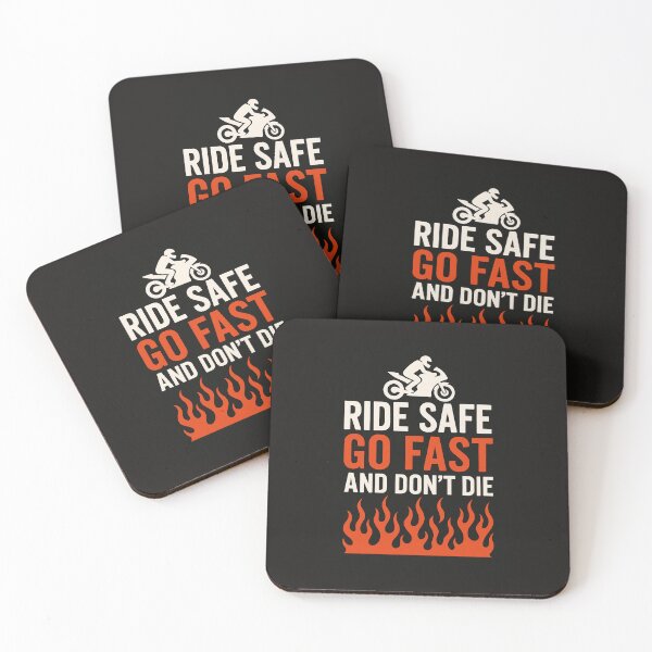 Item preview, Ride Safe, Go Fast and Don’t Die – Funny Motorcycle Quote Sticker & T-Shirt designed and sold by Leona-Designs ⭐⭐⭐⭐⭐.