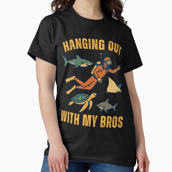 Item preview, Hanging Out With My Bros - Diver & Marine Life Friends designed and sold by BaliChili.